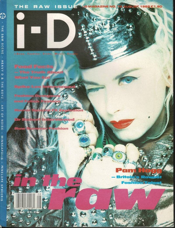 i - D UK MAGAZINE NO 72 August 1989  BUY VINTAGE BACK ISSUE MAGAZINES TILLEYS
