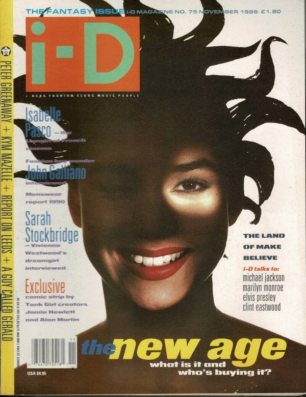 i - D UK MAGAZINE NO 75 November 1989  BUY VINTAGE BACK ISSUE MAGAZINES TILLEYS