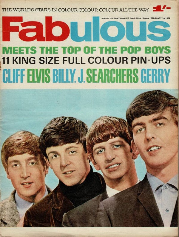 FABULOUS UK MAGAZINE  February 1st 1964 BUY VINTAGE MAGAZINE BACK ISSUES FROM TILLEYS