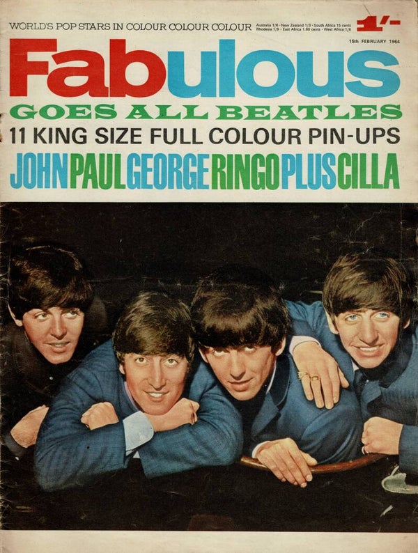 FABULOUS UK MAGAZINE 15th  February 1964 BUY VINTAGE MAGAZINE BACK ISSUES FROM TILLEYS