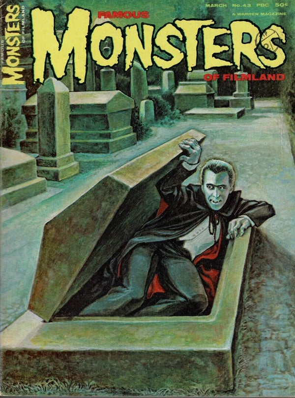 FAMOUS MONSTERS OF FILMLAND US MAGAZINE NO 43 March 1966  BUY VINTAGE BACK ISSUE MAGAZINES TILLEYS