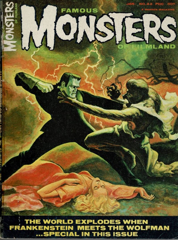 FAMOUS MONSTERS OF FILMLAND US MAGAZINE NO 42 January 1966  BUY VINTAGE BACK ISSUE MAGAZINES TILLEYS