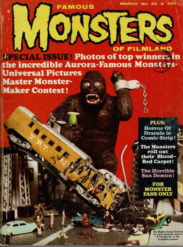 FAMOUS MONSTERS OF FILMLAND US MAGAZINE NO 32 March 1965  BUY VINTAGE BACK ISSUE MAGAZINES TILLEYS