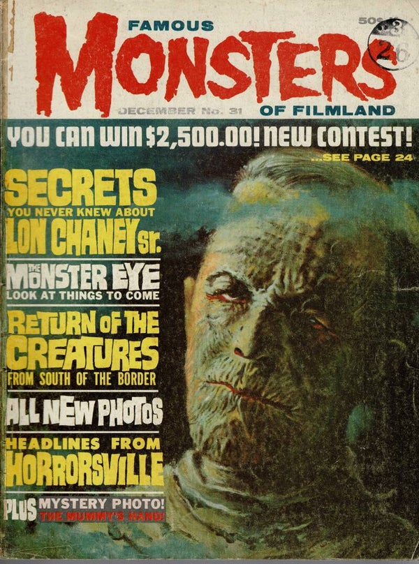FAMOUS MONSTERS OF FILMLAND US MAGAZINE NO 31 December 1964  BUY VINTAGE BACK ISSUE MAGAZINES TILLEYS