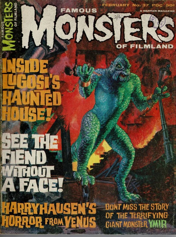 FAMOUS MONSTERS OF FILMLAND US MAGAZINE NO 37 February 1966  BUY VINTAGE BACK ISSUE MAGAZINES TILLEYS