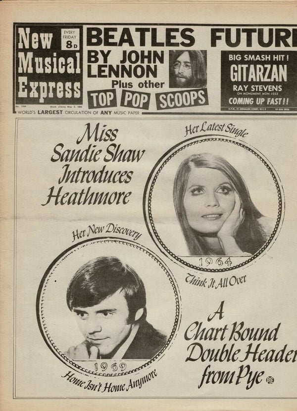 N M E NEW MUSICAL EXPRESS UK MUSIC PAPER  May 3rd 1969  BUY VINTAGE BACK ISSUE MAGAZINES TILLEYS
