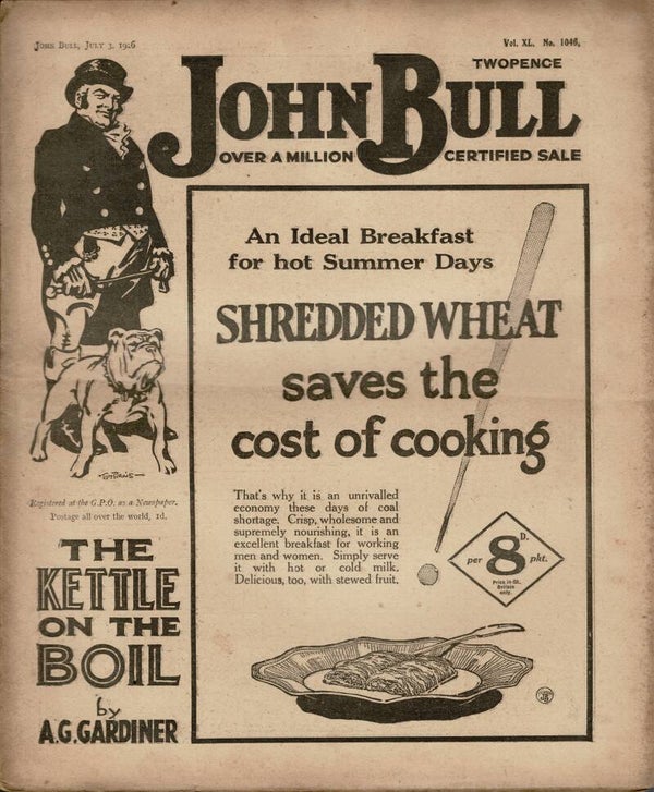 JOHN BULL UK MAGAZINE July 3rd 1926  VINTAGE MAGAZINE BACK ISSUE TILLEYS