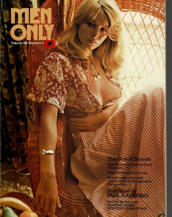 MEN ONLY UK MAGAZINE VOL 38 NO 4 1973 BUY VINTAGE BACK ISSUE MAGAZINES TILLEYS