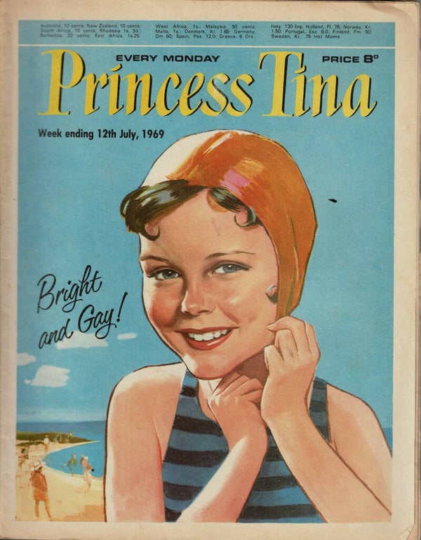 PRINCESS TINA UK COMIC 12TH July 1969  VINTAGE BACK ISSUE COMICS TILLEYS