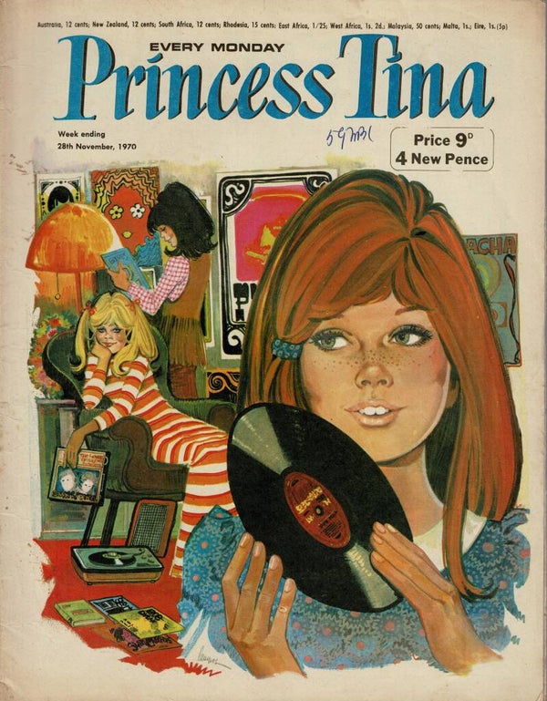 PRINCESS TINA UK COMIC 28TH November 1970  VINTAGE BACK ISSUE COMICS TILLEYS