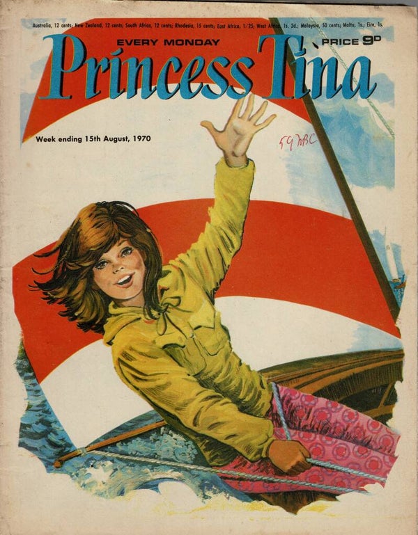 PRINCESS TINA UK COMIC 15th August 1970  VINTAGE BACK ISSUE COMICS TILLEYS
