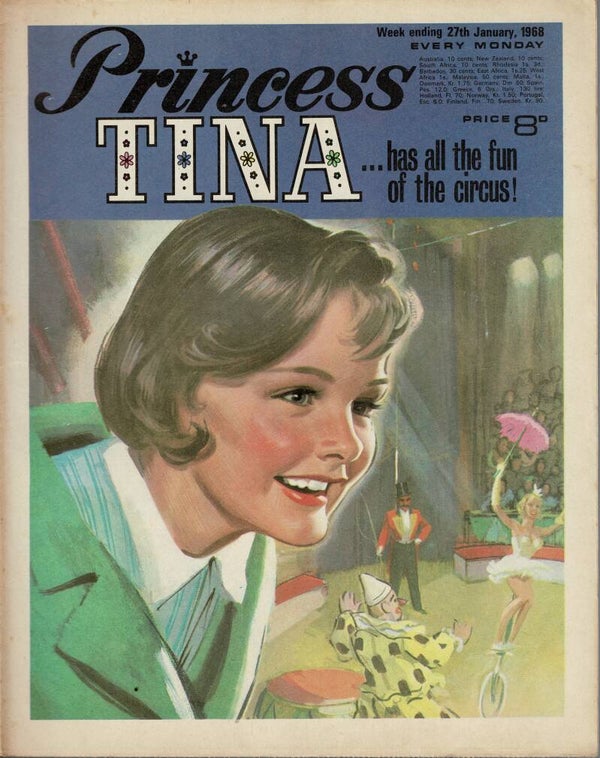 PRINCESS TINA UK COMIC 27th January 1968  VINTAGE BACK ISSUE COMICS TILLEYS