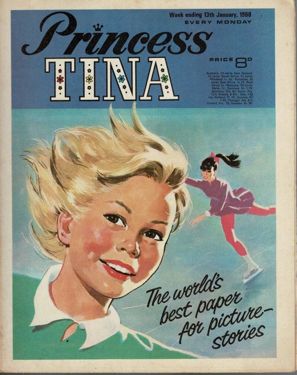PRINCESS TINA UK COMIC 13th January 1968  VINTAGE BACK ISSUE COMICS TILLEYS