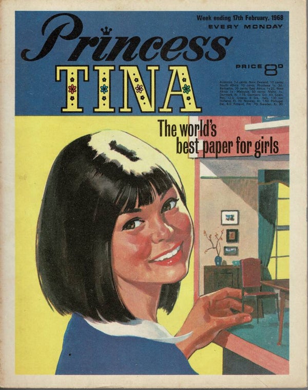 PRINCESS TINA UK COMIC 17TH February 1968  VINTAGE BACK ISSUE COMICS TILLEYS