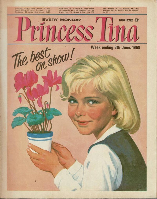 PRINCESS TINA UK COMIC 8TH June 1968  VINTAGE BACK ISSUE COMICS TILLEYS
