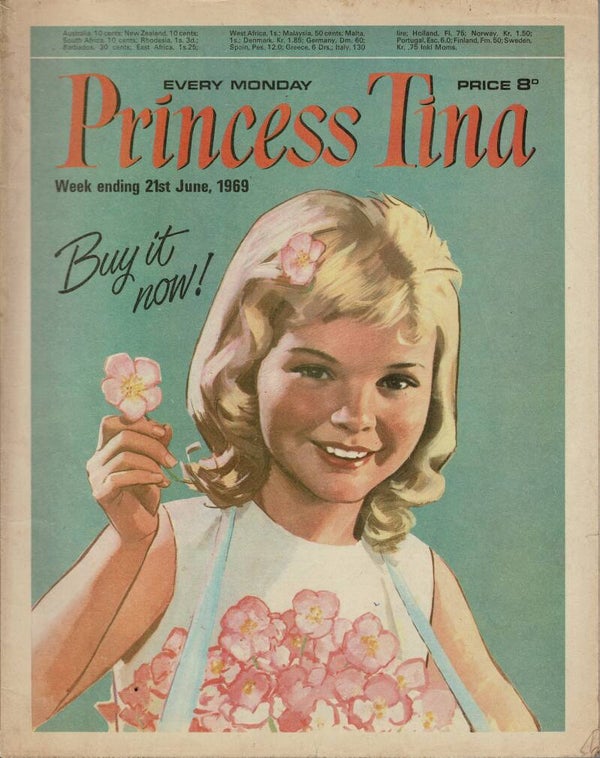 PRINCESS TINA UK COMIC 21ST June 1969  VINTAGE BACK ISSUE COMICS TILLEYS