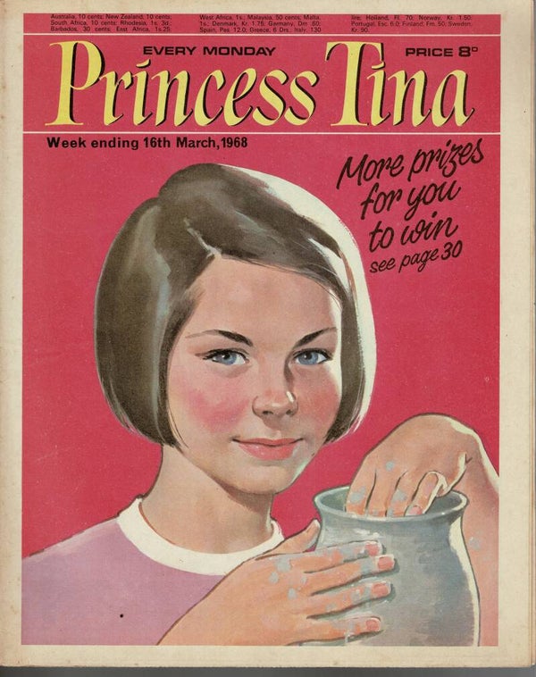 PRINCESS TINA UK COMIC 16TH March 1968  VINTAGE BACK ISSUE COMICS TILLEYS