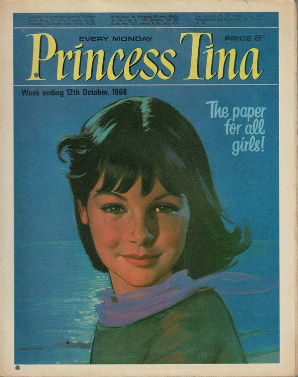 PRINCESS TINA UK COMIC 12 October 1968  VINTAGE BACK ISSUE COMICS TILLEYS