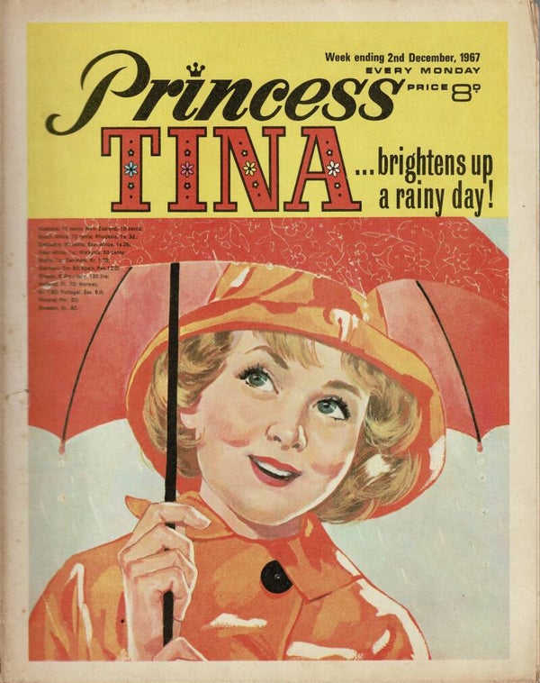 PRINCESS TINA UK COMIC 2ND December 1967  VINTAGE BACK ISSUE COMICS TILLEYS