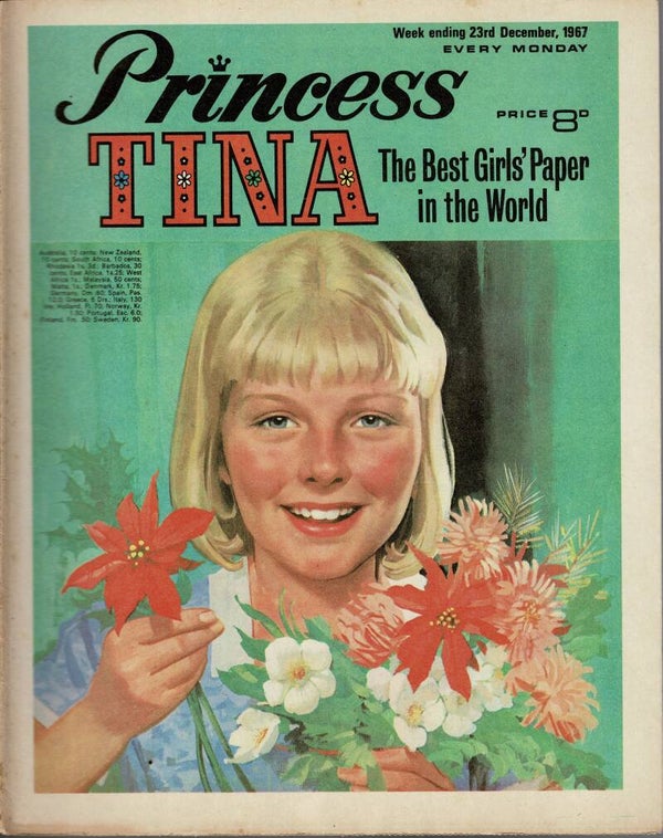 PRINCESS TINA UK COMIC 23RD December 1967  VINTAGE BACK ISSUE COMICS TILLEYS