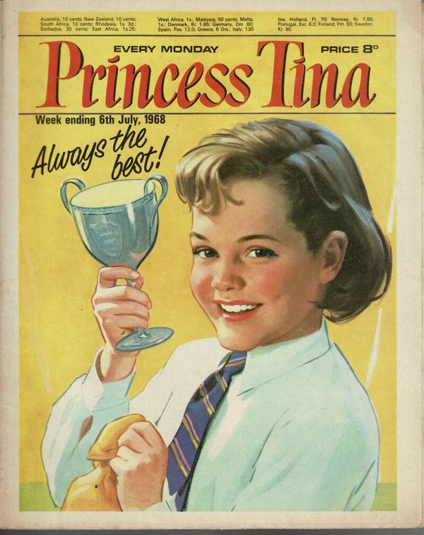 PRINCESS TINA UK COMIC 6TH July 1968  VINTAGE BACK ISSUE COMICS TILLEYS