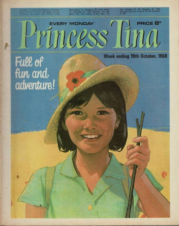 PRINCESS TINA UK COMIC 19TH October 1968  VINTAGE BACK ISSUE COMICS TILLEYS