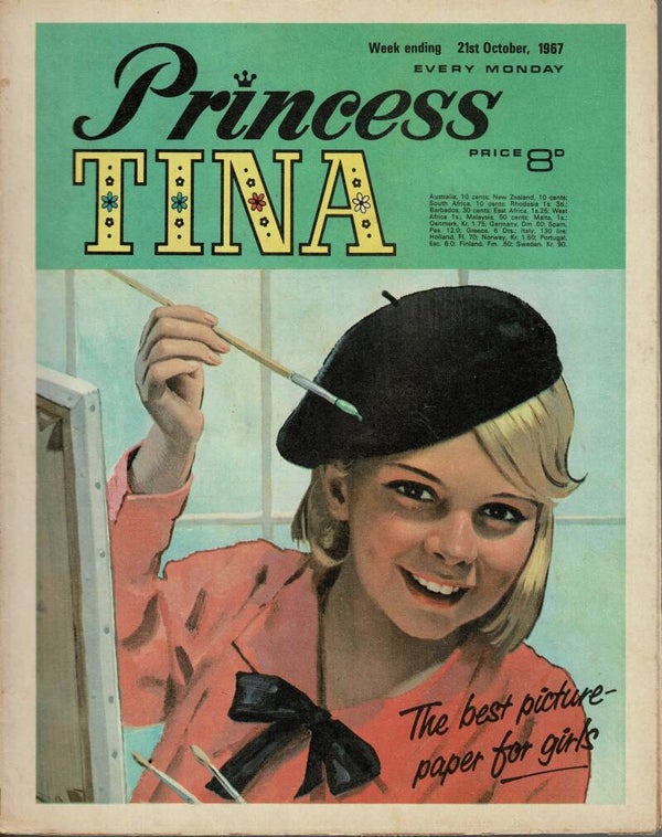 PRINCESS TINA UK COMIC 21ST October 1967  VINTAGE BACK ISSUE COMICS TILLEYS