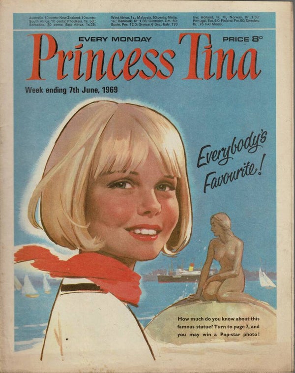 PRINCESS TINA UK COMIC 7TH June 1969  VINTAGE BACK ISSUE COMICS TILLEYS
