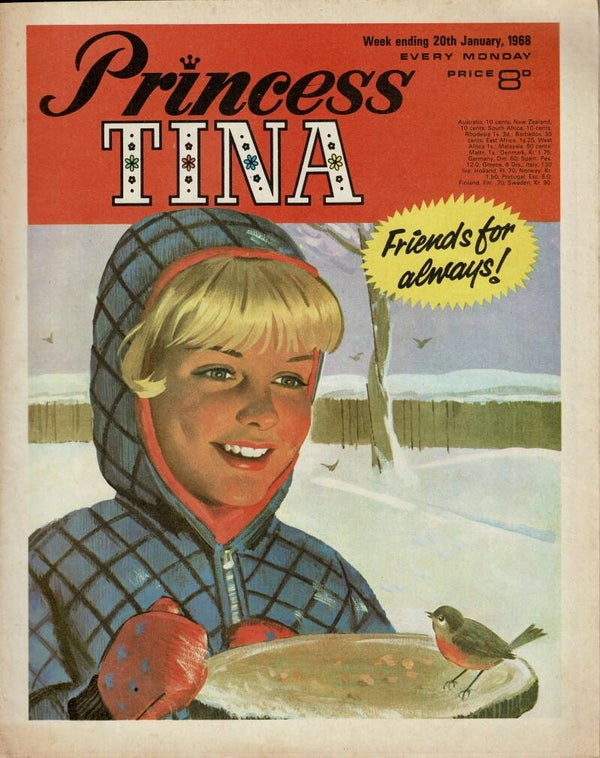 PRINCESS TINA UK COMIC  20TH January 1968  VINTAGE BACK ISSUE COMICS TILLEYS