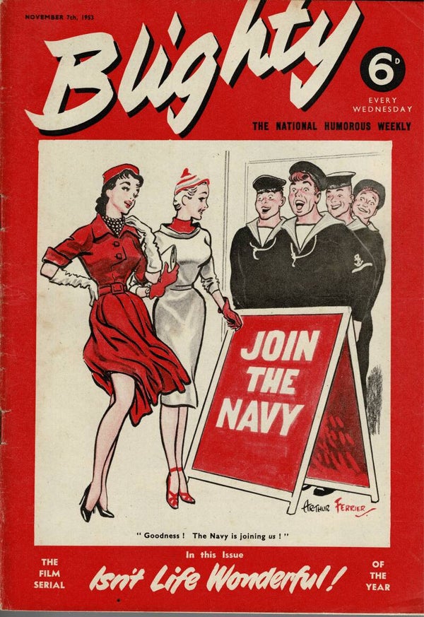BLIGHTY UK MAGAZINE  November 7TH 1953  BUY VINTAGE BACK ISSUE MAGAZINES TILLEYS