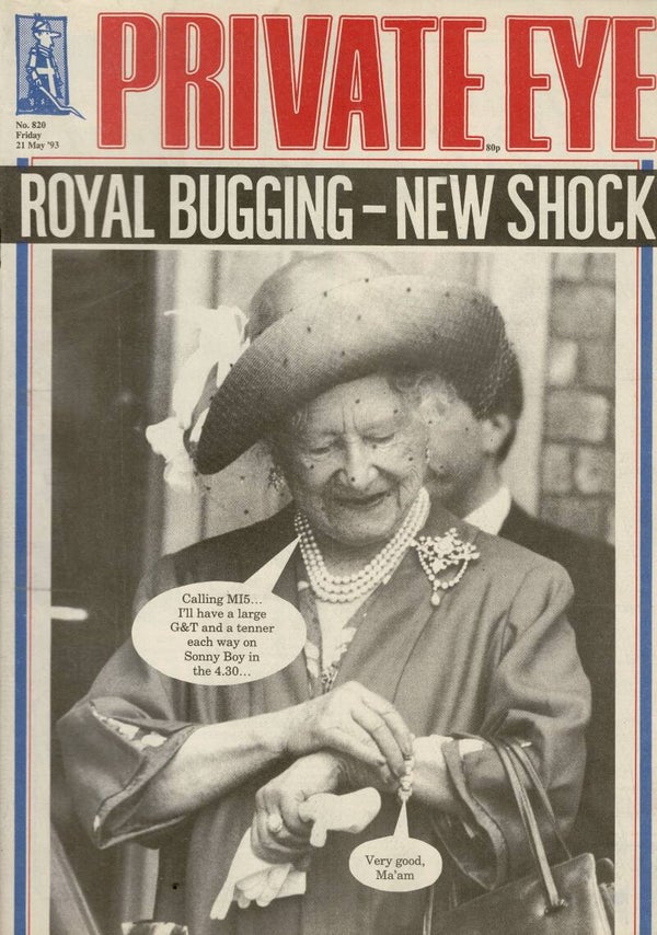 PRIVATE EYE UK MAGAZINE  NO 820 21ST May 1993 BUY VINTAGE BACK ISSUE MAGAZINES TILLEYS
