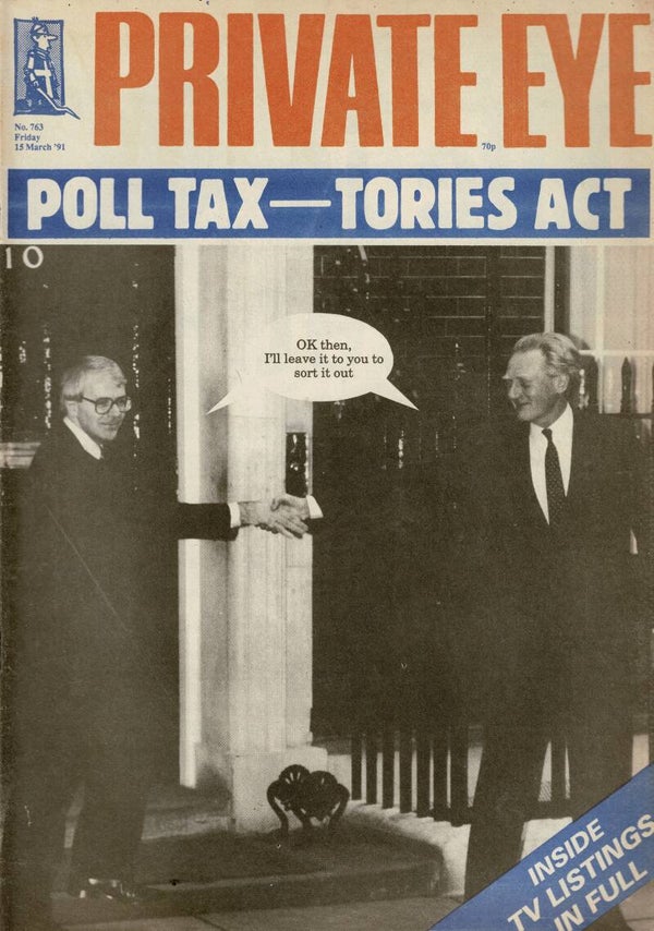 PRIVATE EYE UK MAGAZINE  NO 763 15TH March 1991 BUY VINTAGE BACK ISSUE MAGAZINES TILLEYS