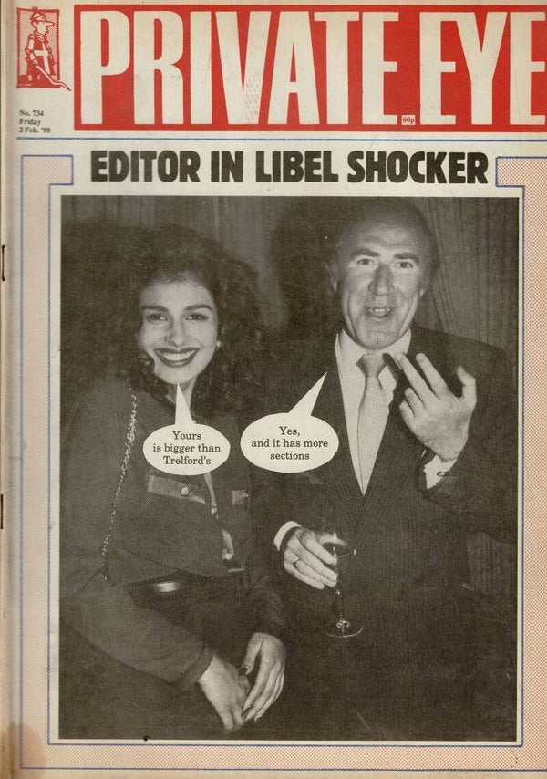 PRIVATE EYE UK MAGAZINE  NO 734 2ND February 1990 BUY VINTAGE BACK ISSUE MAGAZINES TILLEYS