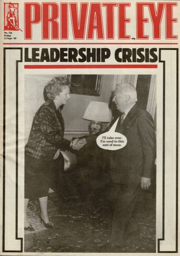 PRIVATE EYE UK MAGAZINE  NO 726 13TH September 1989  BUY VINTAGE BACK ISSUE MAGAZINES TILLEYS