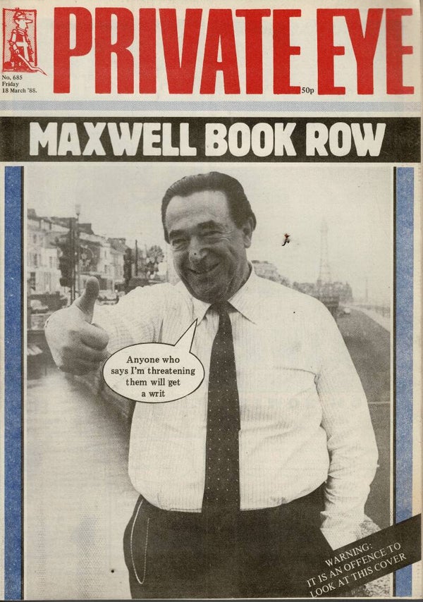 PRIVATE EYE UK MAGAZINE  NO 685 18TH March 1988  BUY VINTAGE BACK ISSUE MAGAZINES TILLEYS