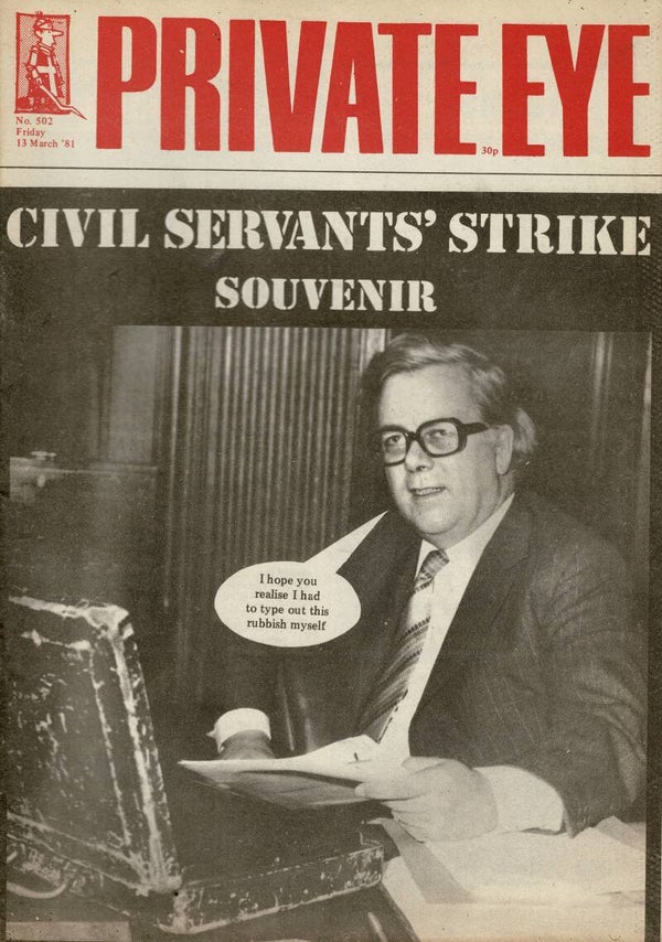 PRIVATE EYE UK MAGAZINE NO NO 502 13TH March 1981 BUY VINTAGE BACK ISSUE MAGAZINES TILLEYS