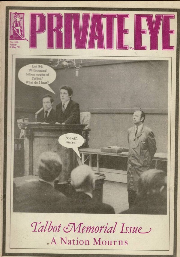 PRIVATE EYE UK MAGAZINE NO NO 506 8TH May 1981 BUY VINTAGE BACK ISSUE MAGAZINES TILLEYS