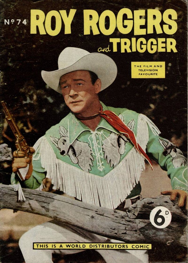 ROY ROGERS AND TRIGGER UK COMIC  NO 74 1953 BUY VINTAGE BACK ISSUE COMICS TILLEYS