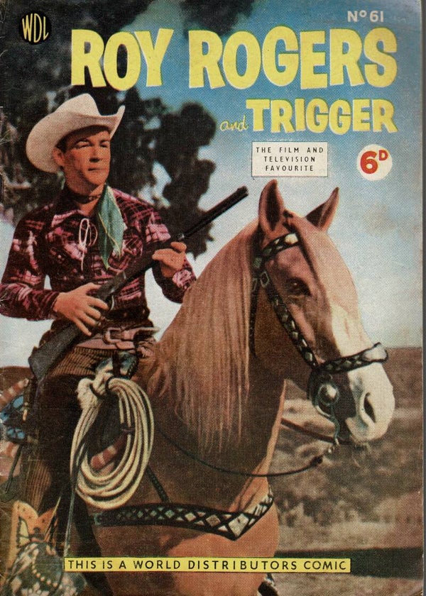 ROY ROGERS AND TRIGGER UK COMIC  NO 61 1953 BUY VINTAGE BACK ISSUE COMICS TILLEYS