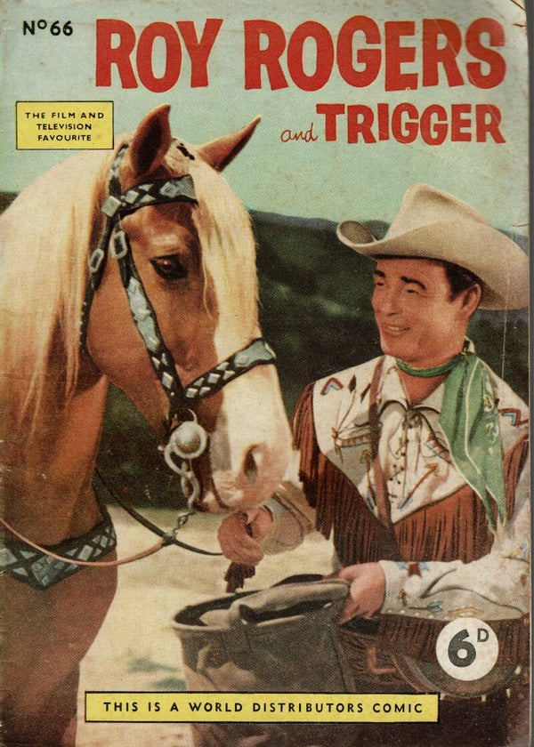 ROY ROGERS AND TRIGGER UK COMIC  NO 66 1953 BUY VINTAGE BACK ISSUE COMICS TILLEYS