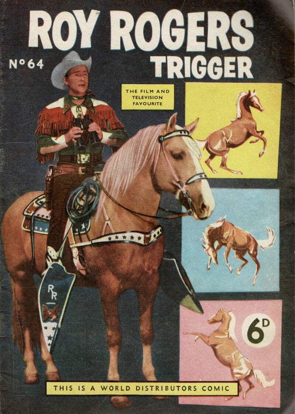 ROY ROGERS AND TRIGGER UK COMIC  NO 64 1953 BUY VINTAGE BACK ISSUE COMICS TILLEYS