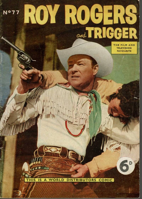 ROY ROGERS AND TRIGGER UK COMIC  NO 77 1953 BUY VINTAGE BACK ISSUE COMICS TILLEYS