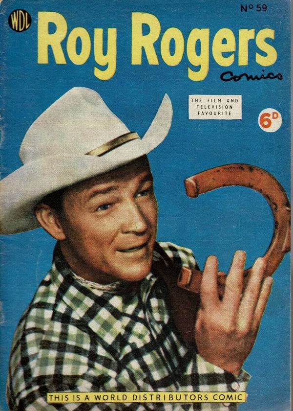 ROY ROGERS UK COMIC  NO 59 1950 ' S  . BUY VINTAGE BACK ISSUE COMICS TILLEYS