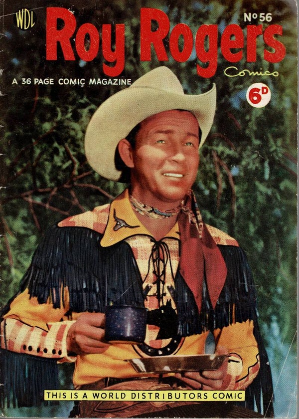 ROY ROGERS UK COMIC  NO 56 1950 ' S  . BUY VINTAGE BACK ISSUE COMICS TILLEYS