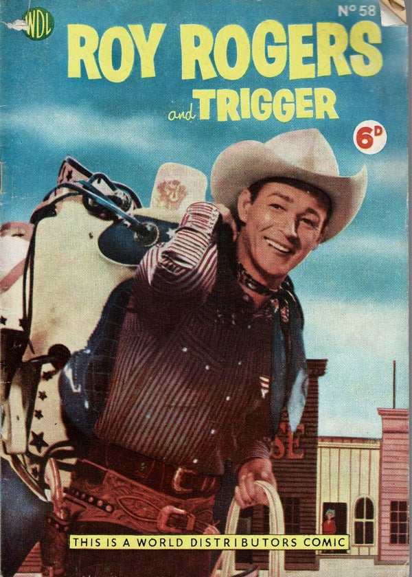 ROY ROGERS AND TRIGGER UK COMIC  NO 58 1953 BUY VINTAGE BACK ISSUE COMICS TILLEYS