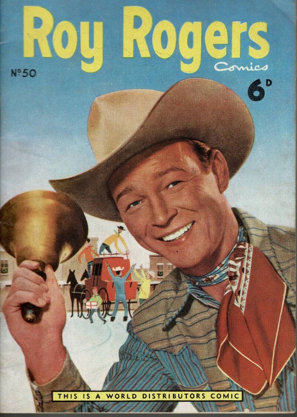 ROY ROGERS UK COMIC  NO 50 1950 ' S  . BUY VINTAGE BACK ISSUE COMICS TILLEYS