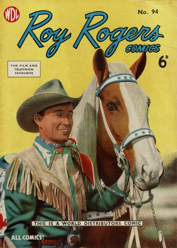 ROY ROGERS UK COMIC  NO 94 1950 ' S  . BUY VINTAGE BACK ISSUE COMICS TILLEYS