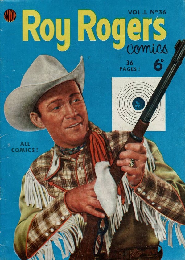 ROY ROGERS UK COMIC VOL 1 NO 36 1950 ' S  . BUY VINTAGE BACK ISSUE COMICS TILLEYS