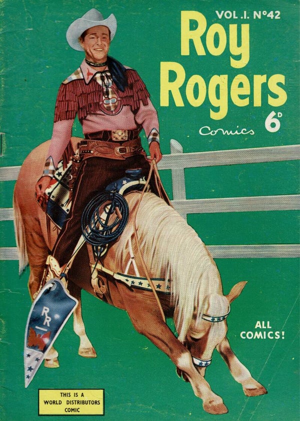 ROY ROGERS UK COMIC VOL 1 NO 42 1950 ' S  . BUY VINTAGE BACK ISSUE COMICS TILLEYS