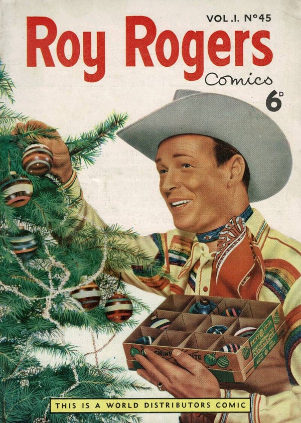 ROY ROGERS UK COMIC VOL 1 NO 45 1953 CHRISTMAS. BUY VINTAGE BACK ISSUE COMICS TILLEYS